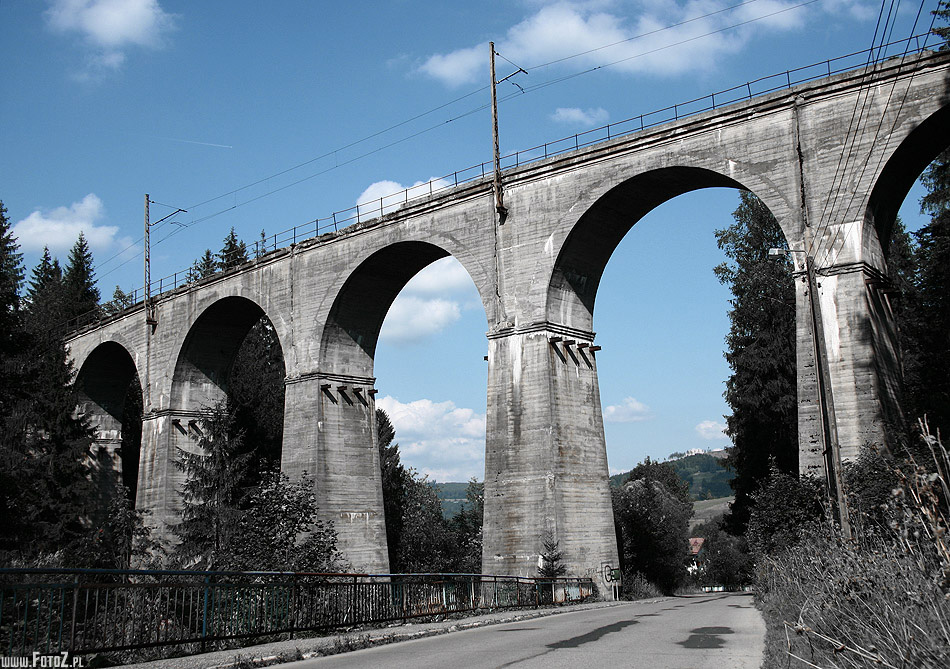Most Samobójców - most samobójców w wiśle, most, kolejowy, tory, góry, drzewa