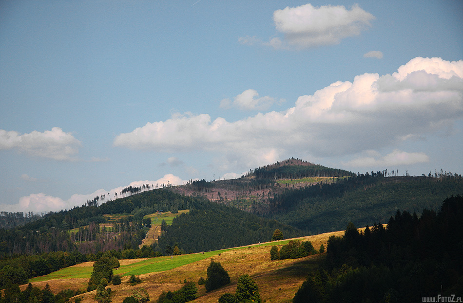 Krajobraz Wiślański - krajobraz, wisła, góry