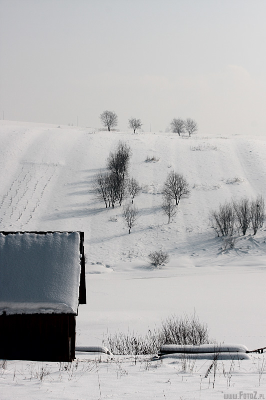 Zimowa chatka - zdjcie chaty z czorsztyna, zimowy domek