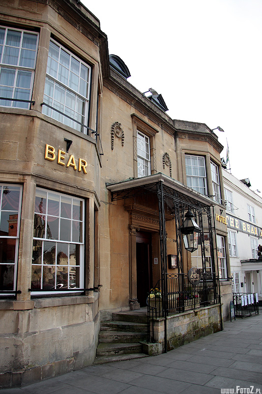 The Bear Hotel - Devizes, Wiltshire, Anglia, angielska Architektura, hotel