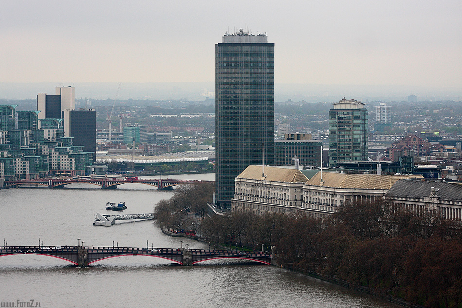 Panorama Londynu - Tamiza, London, rzeka, architektura