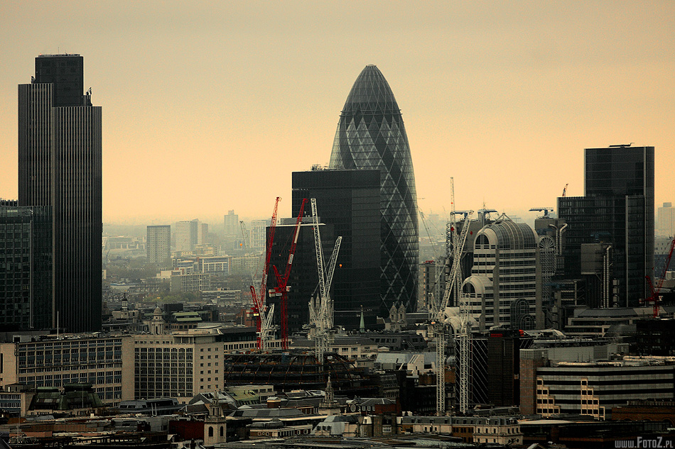 Architektura Nowoczesna - Londyn, nowoczesność , London, nowoczesne budowle, panorama