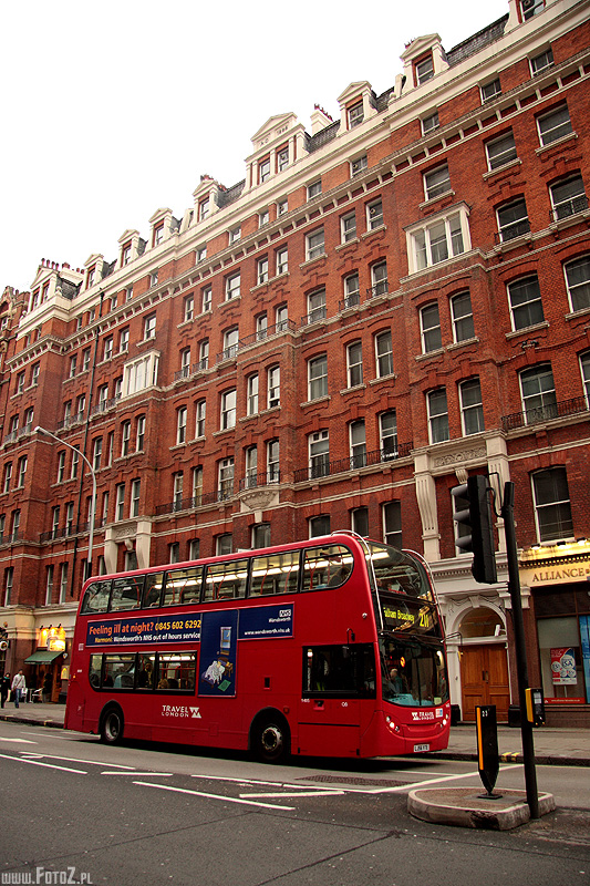 Double Decker - Londyn, komunikacja, ulice, autosus, London, pitrowy bus