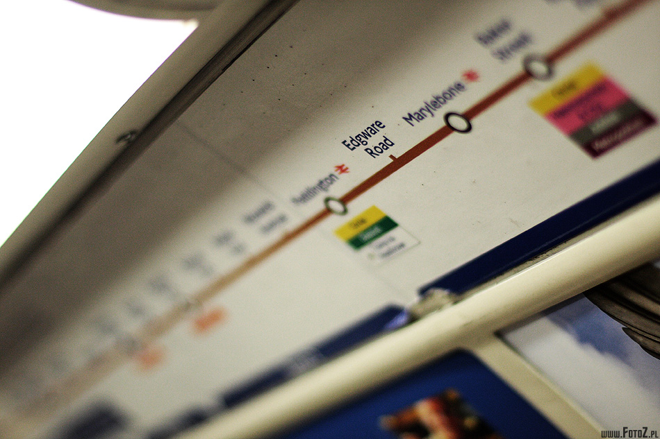 Linia metra - stacje, London tube, metro, underground