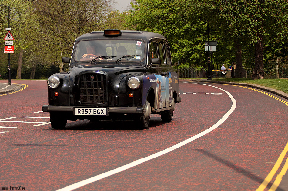 Old Taxi - Londyn, komunikacja, uliczki, London