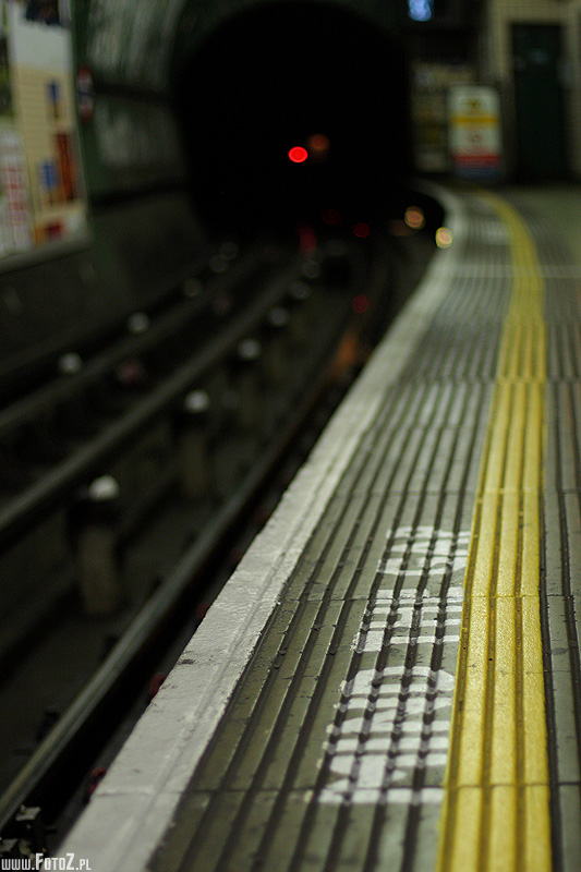 Mind the Gap - Londyn, metro, London tube, underground