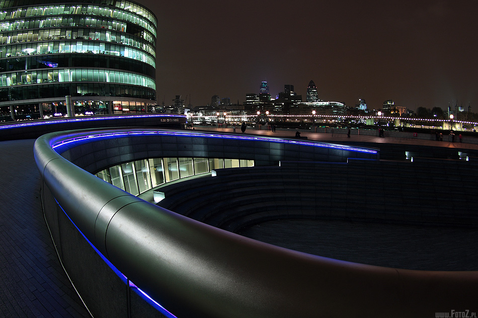 Wspczesna architektura - Londyn, zabytki, architektura, London,zdjecia nocne Londynu