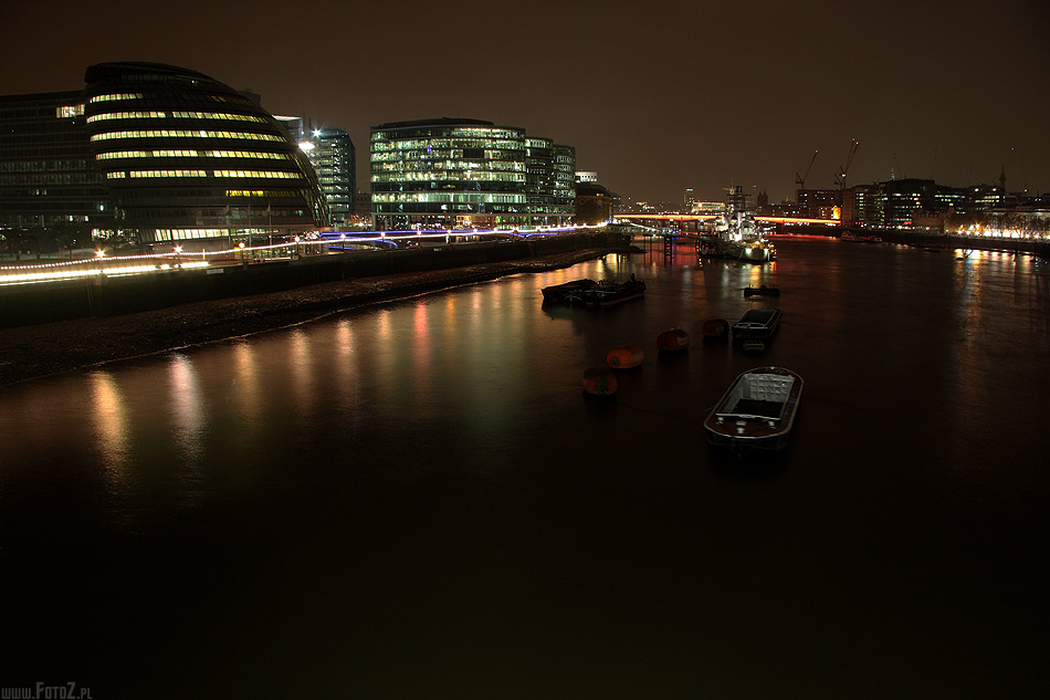 Tamiza - Londyn, zabytki, architektura, London, rzeka, zdjecia nocne Londynu