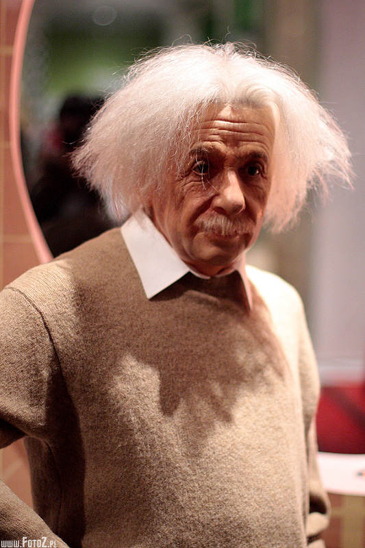 Albert Einstein - muzeum figur woskowych londyn, madame tussauds - london