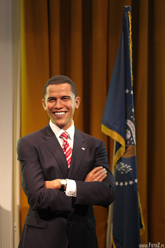 Barack Obama - muzeum figur woskowych londyn, madame tussauds - london