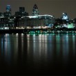 Tamiza, London, rzeka, architektura, noc, zdj�cia nocne, Londyn, odbicie w lustrze wody - Nocne odbicie