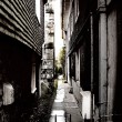 mroczne przej�cie, mroczne uliczki, architektura, Salisbury - Tajemnicze przej�cie