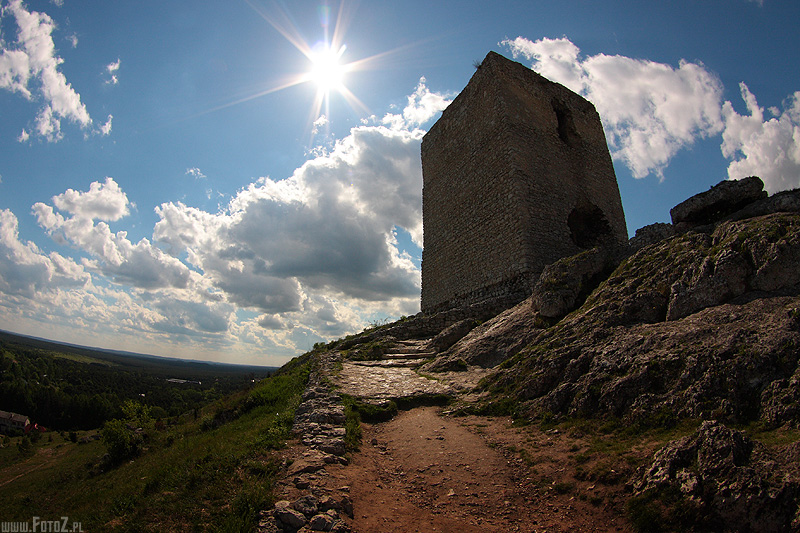 Wiea - na zamku Olsztyskim, ruiny zamku w Olsztynie