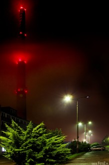 kominy i budynek elektrociepowni w Czechowicach-Dziedzicach - Elektrociepownia Czechowice-Dziedzice