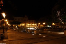 bielsko-biaa, stary rynek, fontanna, bielsko noc, wiato, architektura, budynki, bielskie zabytki, may wiede - Rynek
