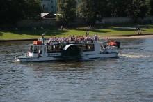 łódka na wiśle, statek wycieczkowy - Wiślańska łajba
