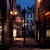 Baht, Somerset, architektura,deptak, latarnia, noc - Gwny deptak