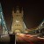 Londyn, zabytki, architektura, London, zdjecia nocne Londynu, most, ruch uliczny - Tower Bridge nocny ruch