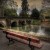 Salisbury, rzeka, ławka, most, przyroda - Nad rzeką Avon