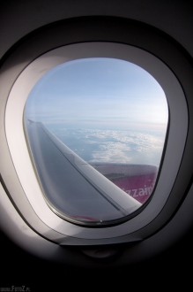 Samolot, air, airplane, plane, chmury, horyzont - Okno na wiat