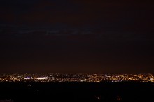 Somerset, miasto nocą, krajobrazy nocne - Panorama Bristolu