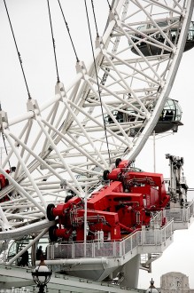 konstrukcja london eye, silnik, architektura napdu - London eye - napd