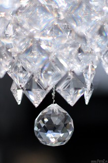Londyn, lampa, diamenty, London, zakupy, sklep - Diamentowy yrandol - Harrods