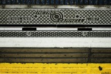 Londyn, stacja, London tube, underground  - Metro Steel Plate