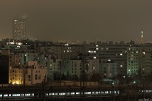 zdjęcie nocne budynków w Paryżu - Paryskie budynki nocą