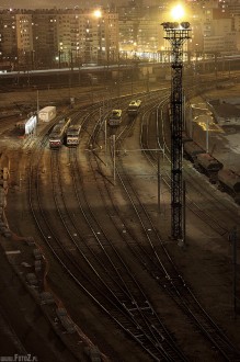 stacja RER w nocy - Zajezdnia RER