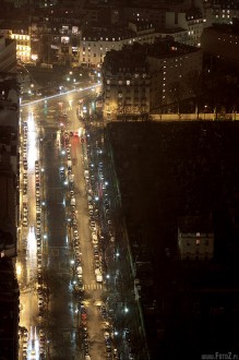 zdjęcie ulicy z wieżowca, zdjęcie nocne ulicy z góry - Ulica z wieżowca