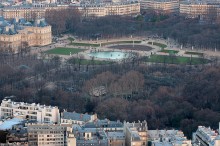 zdjęcie parku z góry - Park Luxembourg