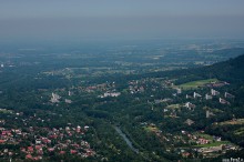 Widok na Ustro z gry - Panorama Ustronia